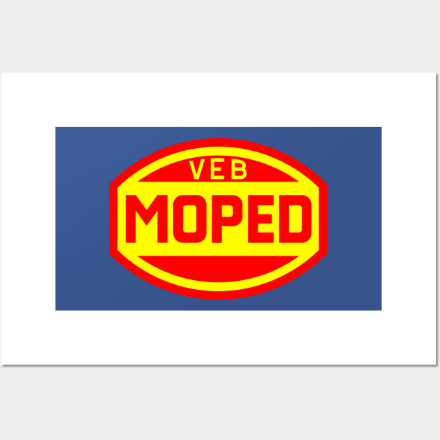 VEB moped logo Wall Art by GetThatCar